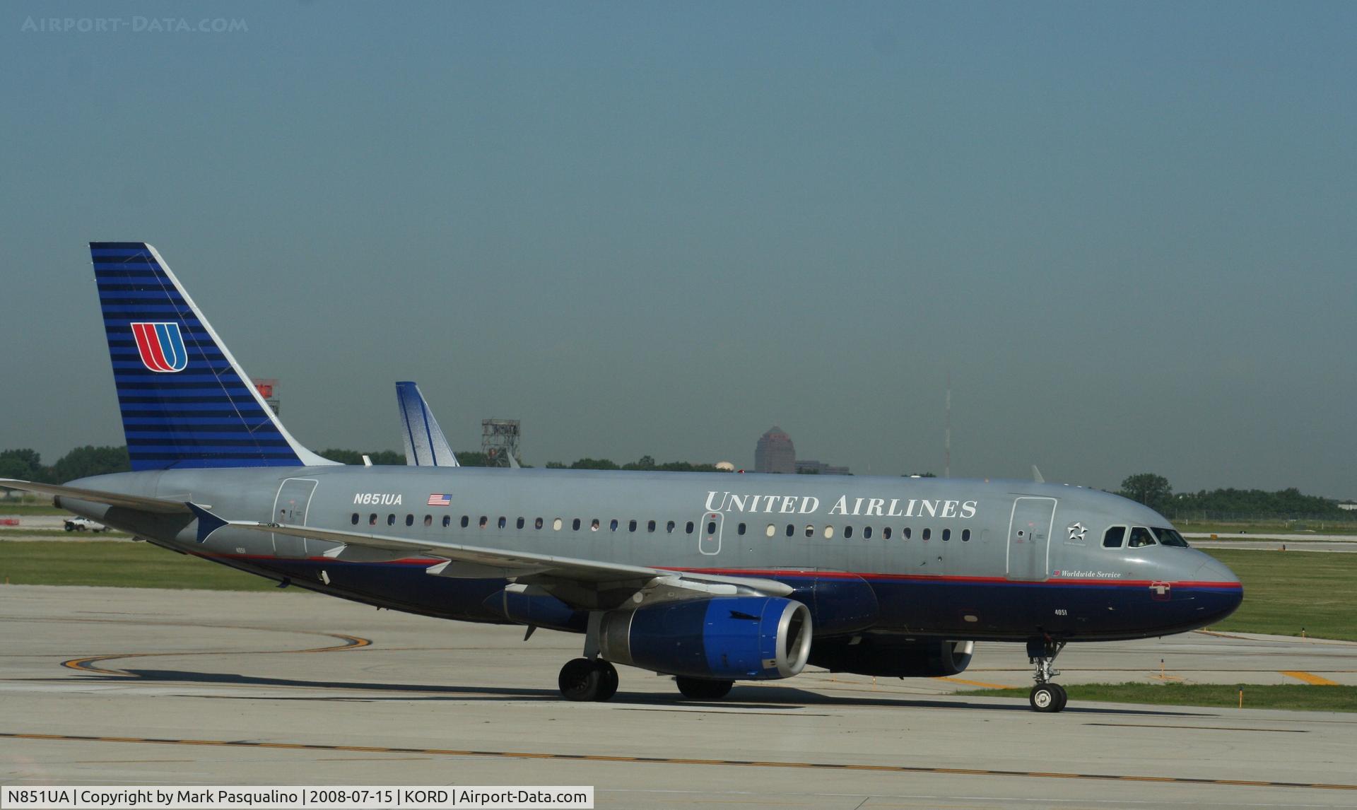 N851UA, 2002 Airbus A319-131 C/N 1664, Airbus A319