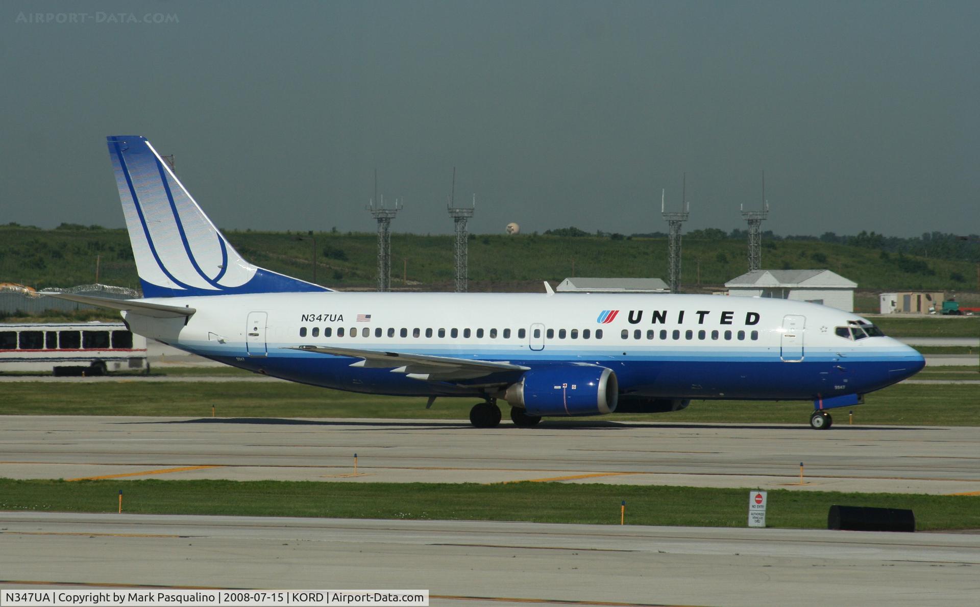 N347UA, 1988 Boeing 737-322 C/N 24251, Boeing 737-300