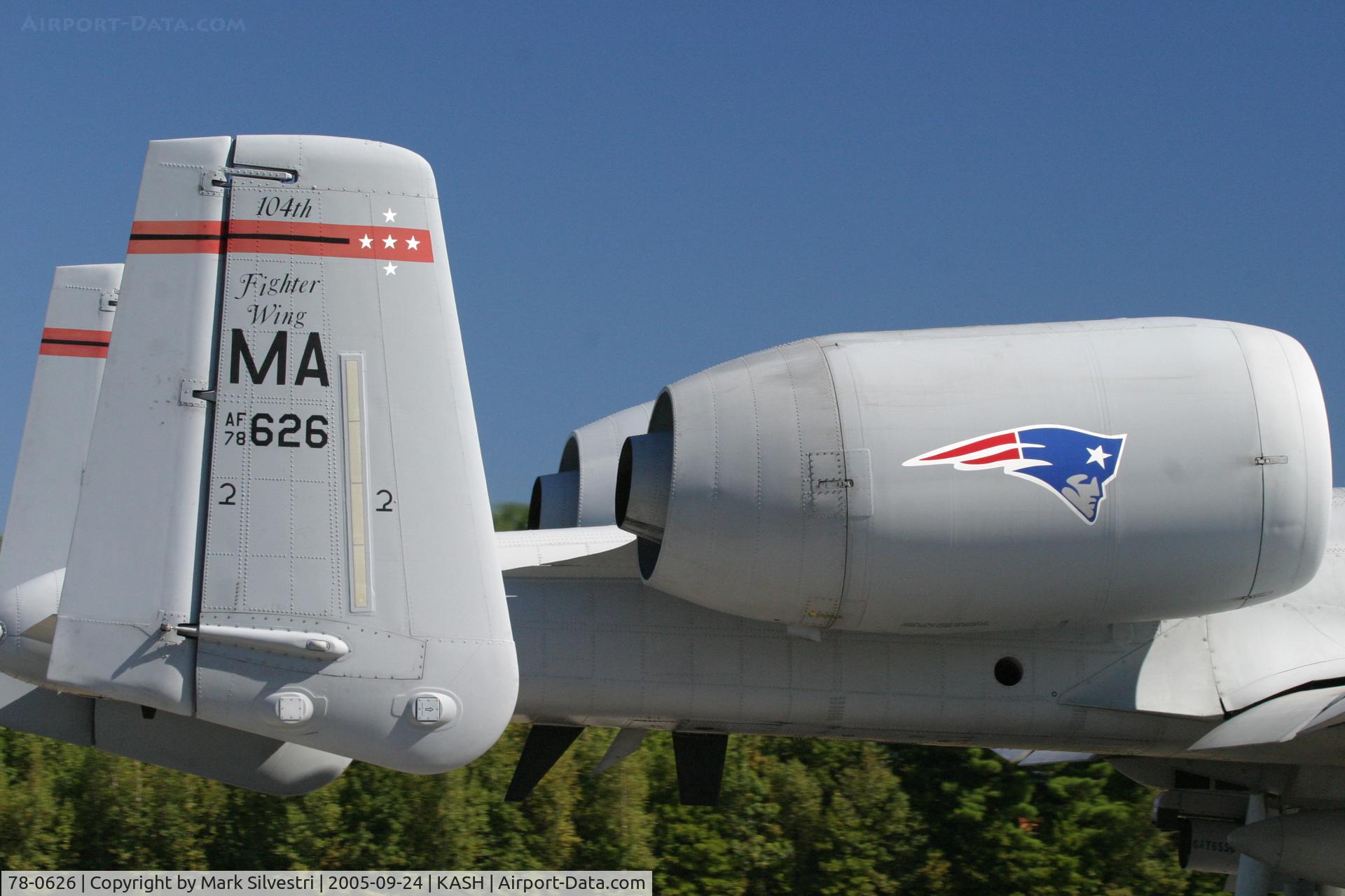 78-0626, 1978 Fairchild Republic A-10A Thunderbolt II C/N A10-0246, DWC 2005