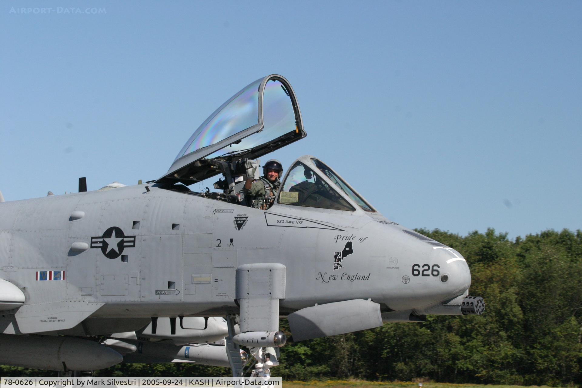 78-0626, 1978 Fairchild Republic A-10A Thunderbolt II C/N A10-0246, DWC 2005