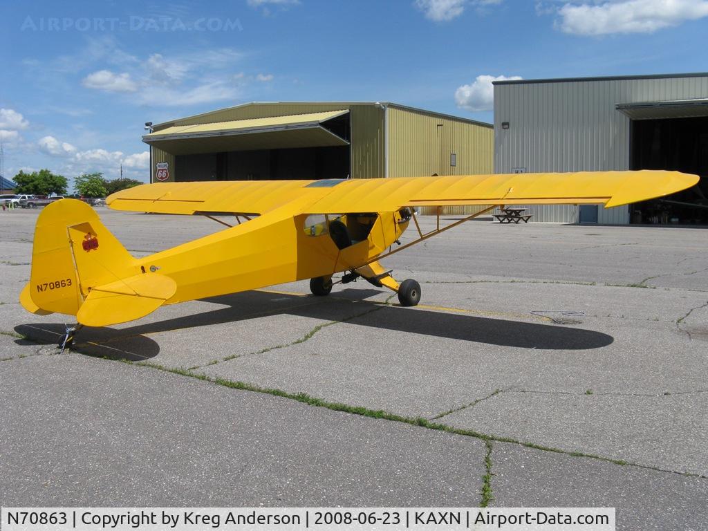 N70863, 1946 Piper J3C-65 Cub C/N 17886, On the ramp.