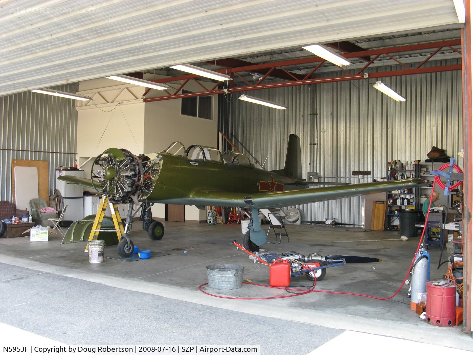 N595JF, 1969 Nanchang CJ-6A C/N 2532051, 1969 Nanchang China CJ-6A, Vedeneev (Ivchenko) M14b 360 Hp upgrade, maintenance