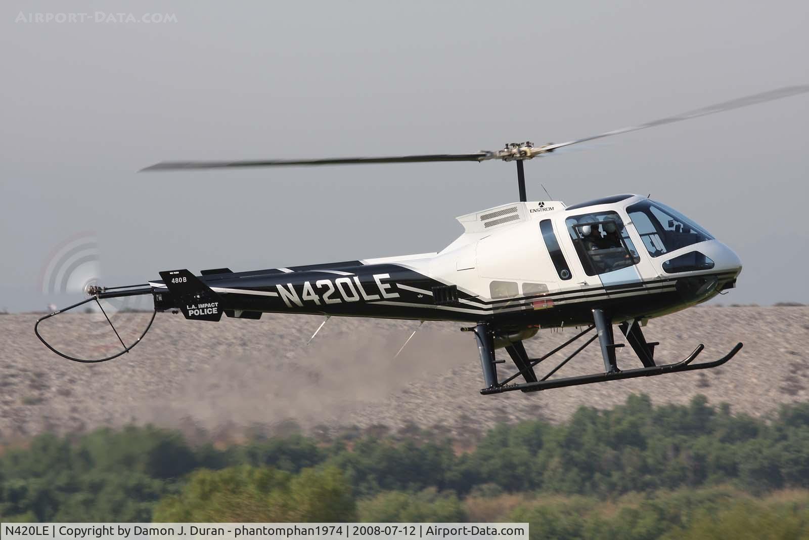 N420LE, 2006 Enstrom 480B C/N 5101, Taken at Hansen Dam, American Heroes Airshow