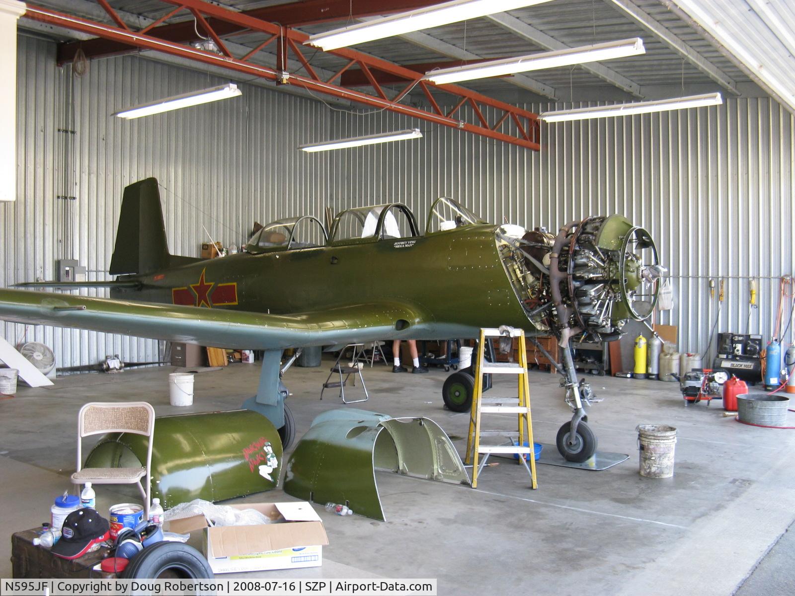 N595JF, 1969 Nanchang CJ-6A C/N 2532051, 1969 Nanchang China CJ-6A, Vedeneev (Ivchenko) M14b 360 Hp upgrade, maintenance