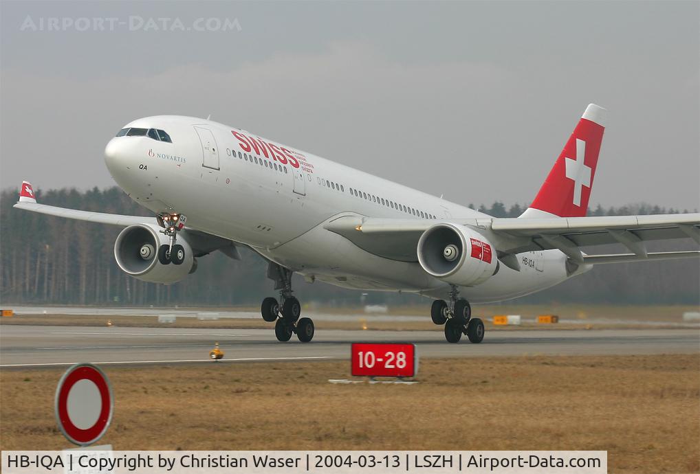 HB-IQA, 1998 Airbus A330-223 C/N 229, Swiss