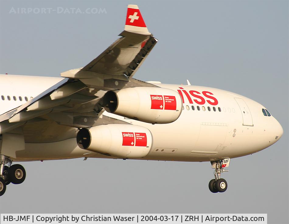 HB-JMF, 2003 Airbus A340-313X C/N 561, Swiss