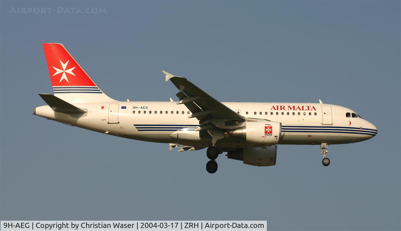9H-AEG, 2003 Airbus A319-112 C/N 2113, Air Malta