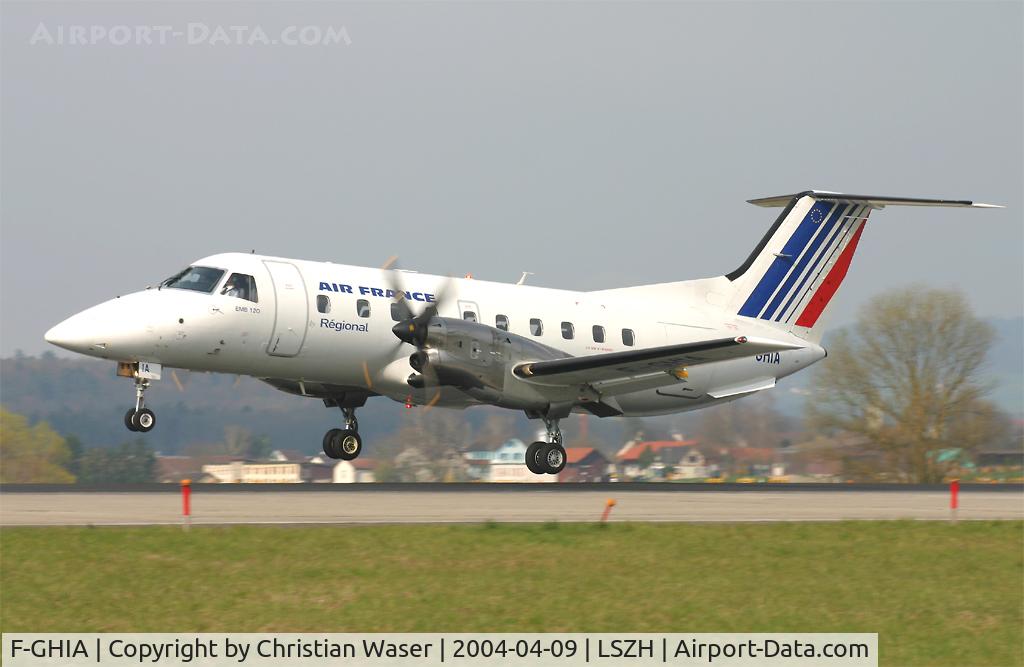 F-GHIA, 1989 Embraer EMB-120ER Brasilia C/N 120154, Air France Regonal