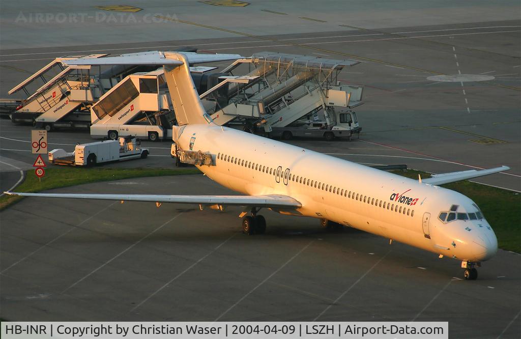 HB-INR, 1985 McDonnell Douglas MD-82 (DC-9-82) C/N 49227, Avione