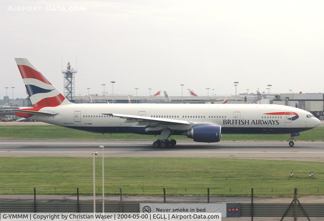 G-YMMM, 2001 Boeing 777-236/ER C/N 30314/342, British Airways