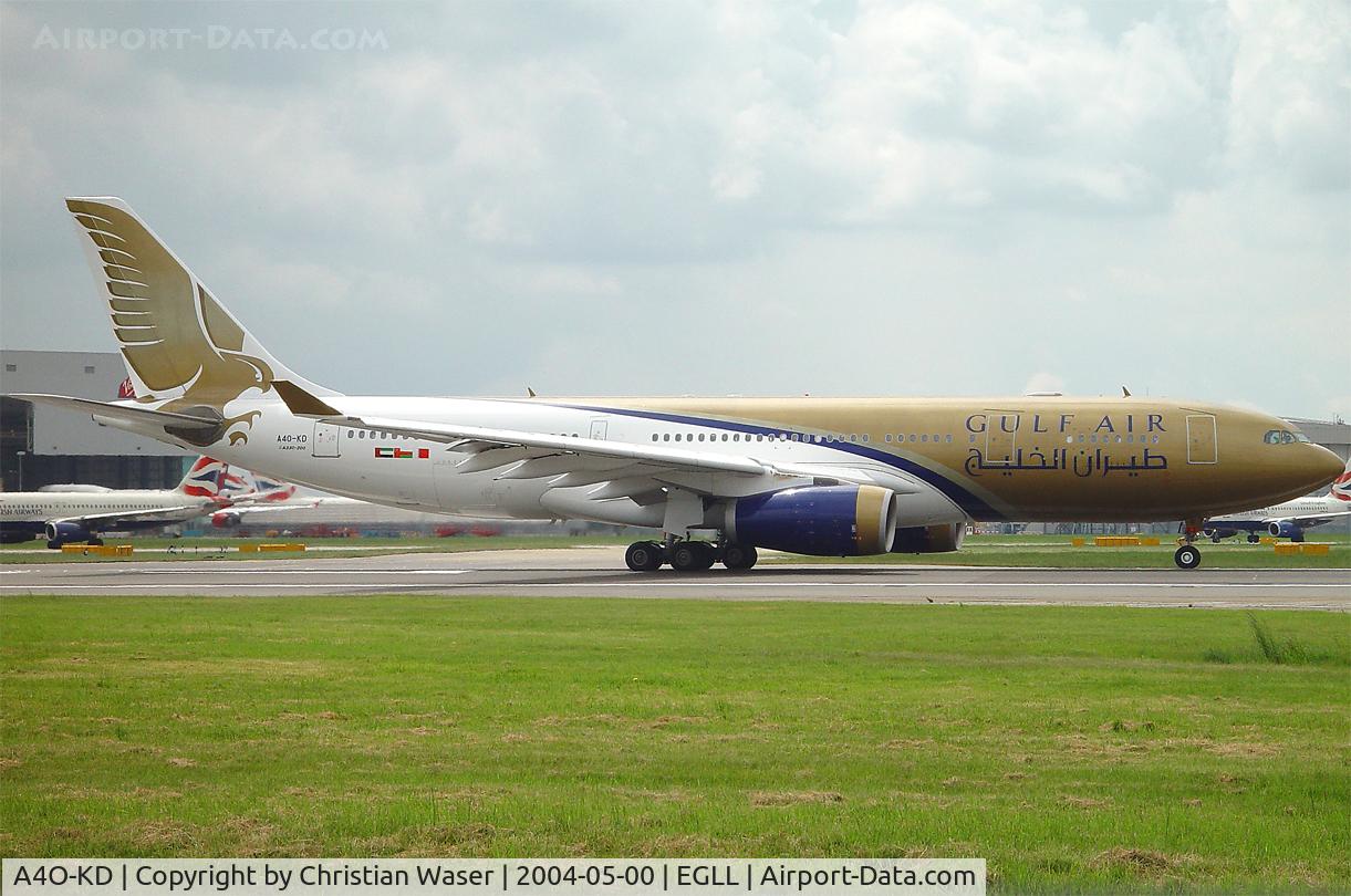 A4O-KD, 1999 Airbus A330-243 C/N 287, Gulf Air