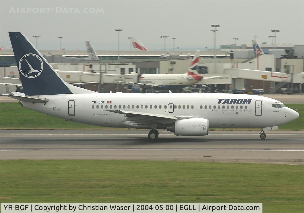 YR-BGF, 2001 Boeing 737-78J C/N 28440, Tarom
