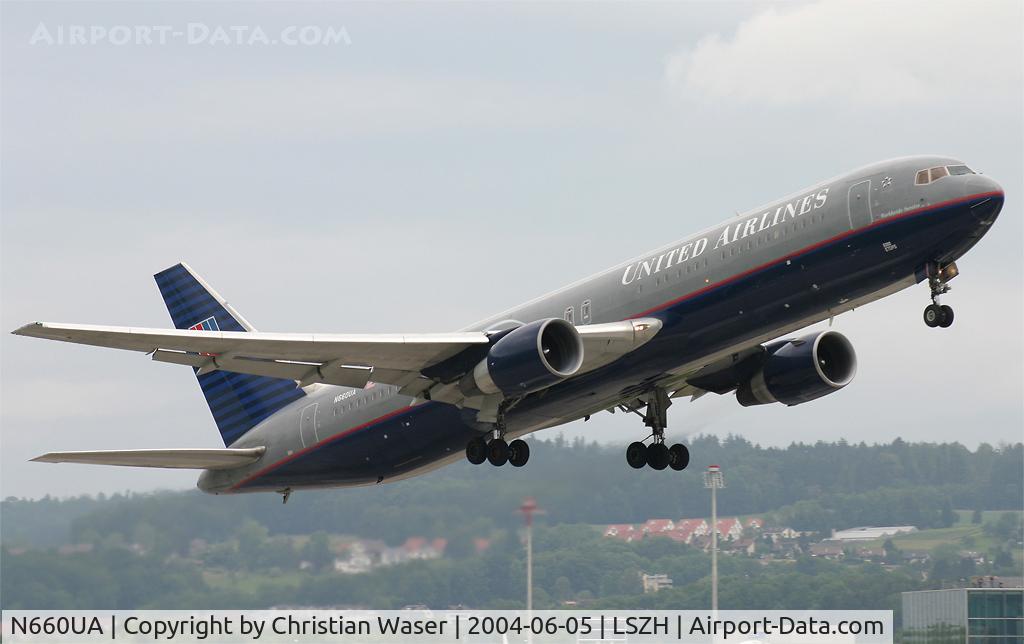 N660UA, 1993 Boeing 767-322/ER C/N 27115, United Airlines