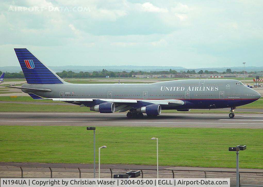 N194UA, 1997 Boeing 747-422 C/N 26892, United Airlines