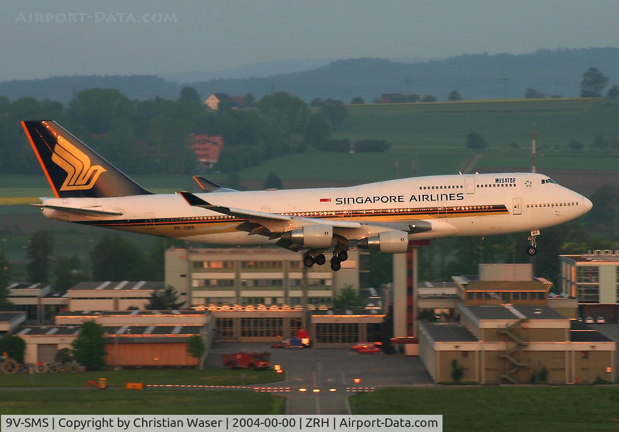 9V-SMS, 1993 Boeing 747-412 C/N 27134, Singapore Airlines