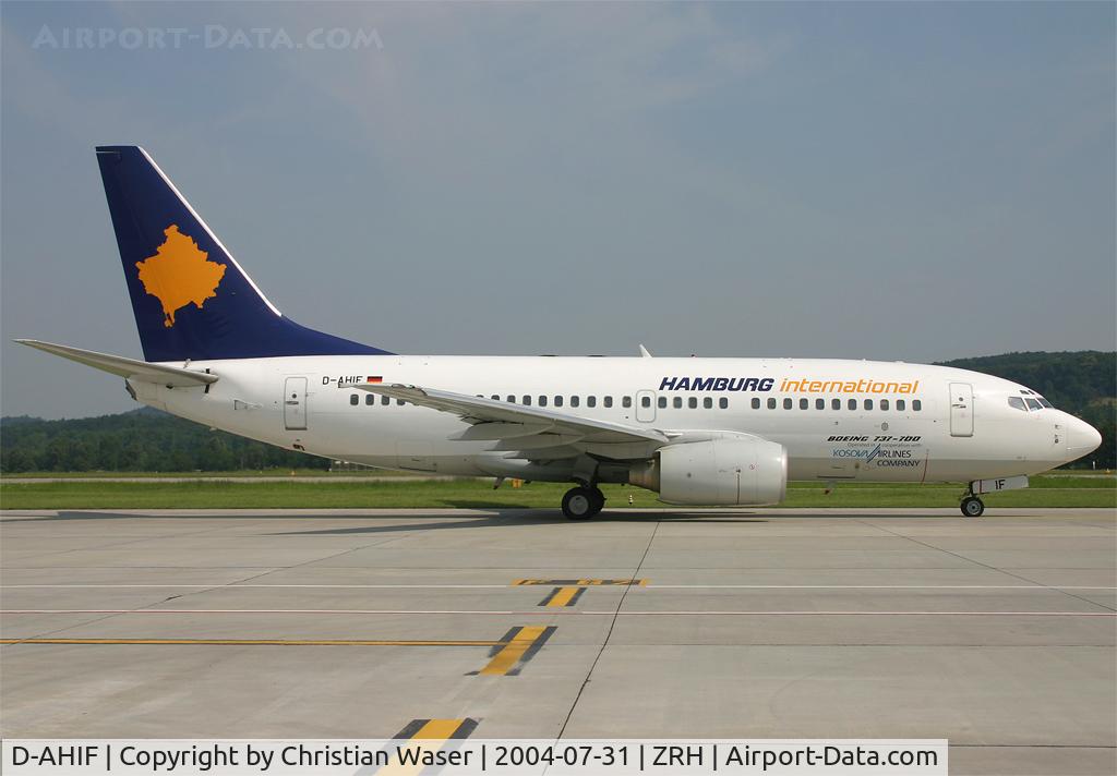 D-AHIF, 1999 Boeing 737-73S C/N 29079, Hamburg International (Kosova)