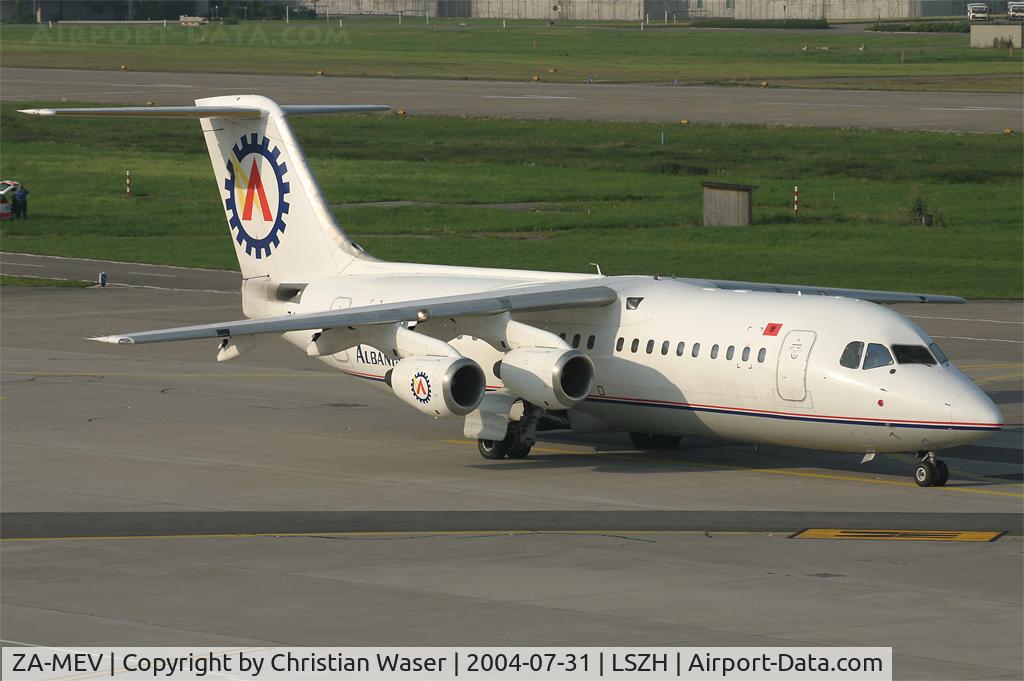 ZA-MEV, 1991 British Aerospace BAe.146-300 C/N E3197, Albanian