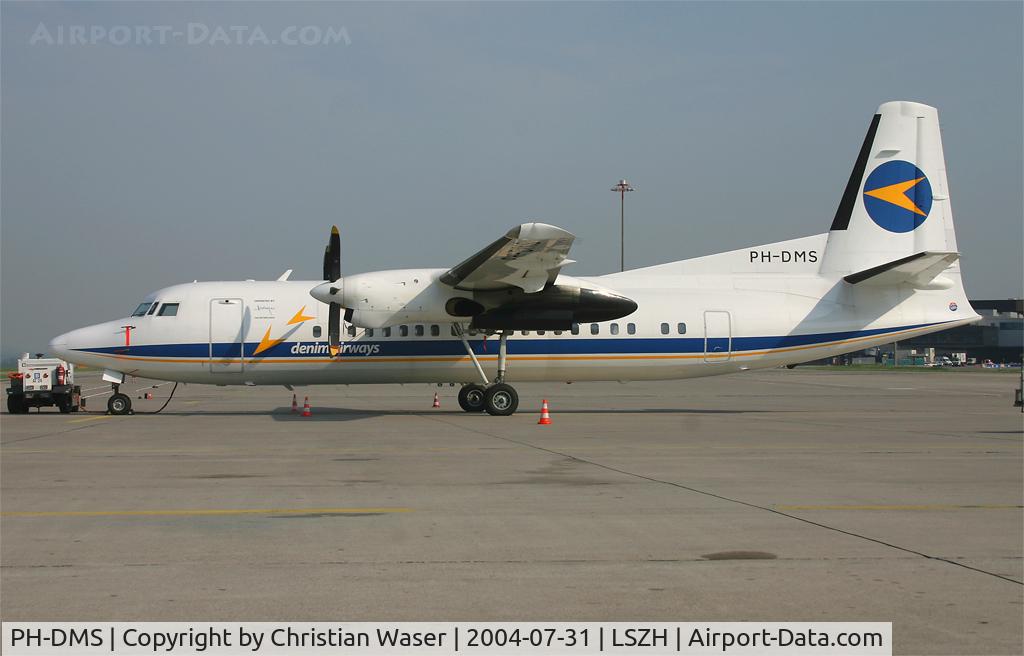 PH-DMS, 1991 Fokker 50 C/N 20209, Denim