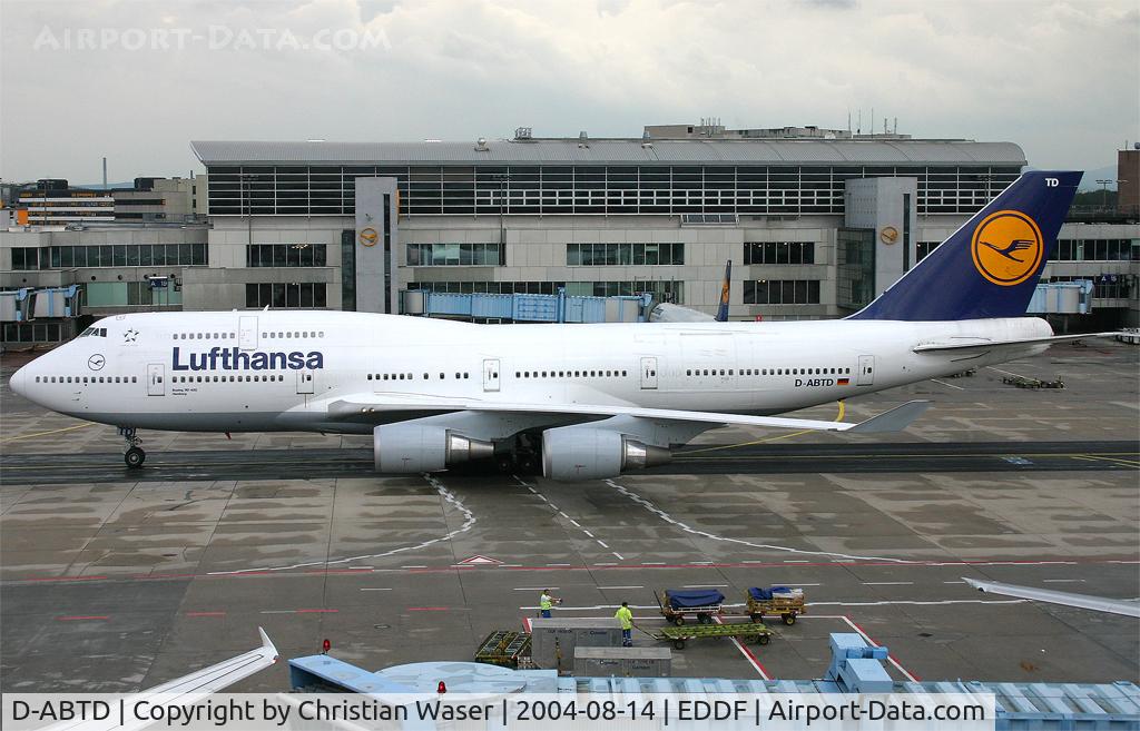 D-ABTD, 1990 Boeing 747-430M C/N 24715, Lufthansa