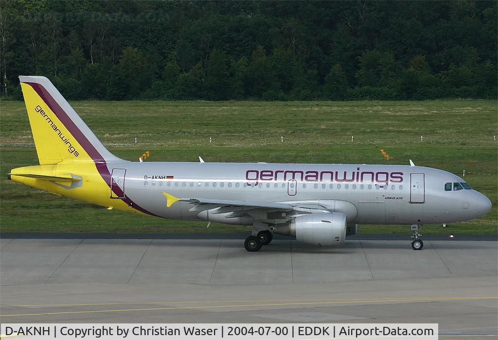D-AKNH, 1998 Airbus A319-112 C/N 794, Germanwings