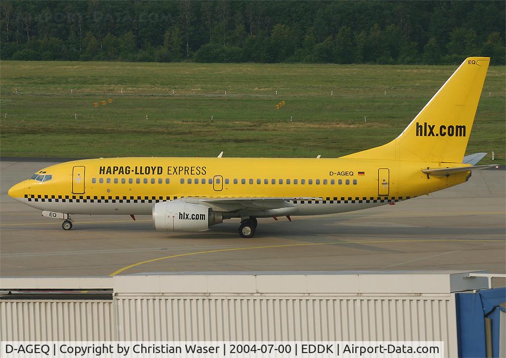D-AGEQ, 1998 Boeing 737-75B C/N 28103, hlx