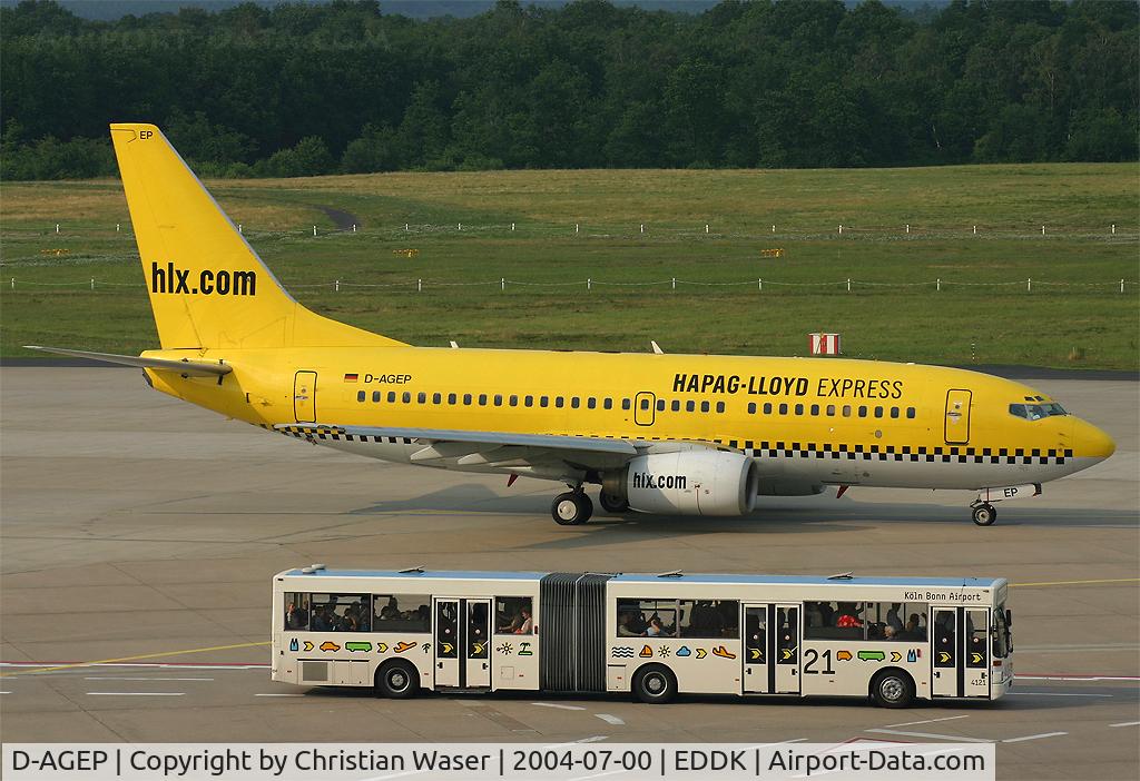 D-AGEP, 1998 Boeing 737-75B C/N 28102, hlx