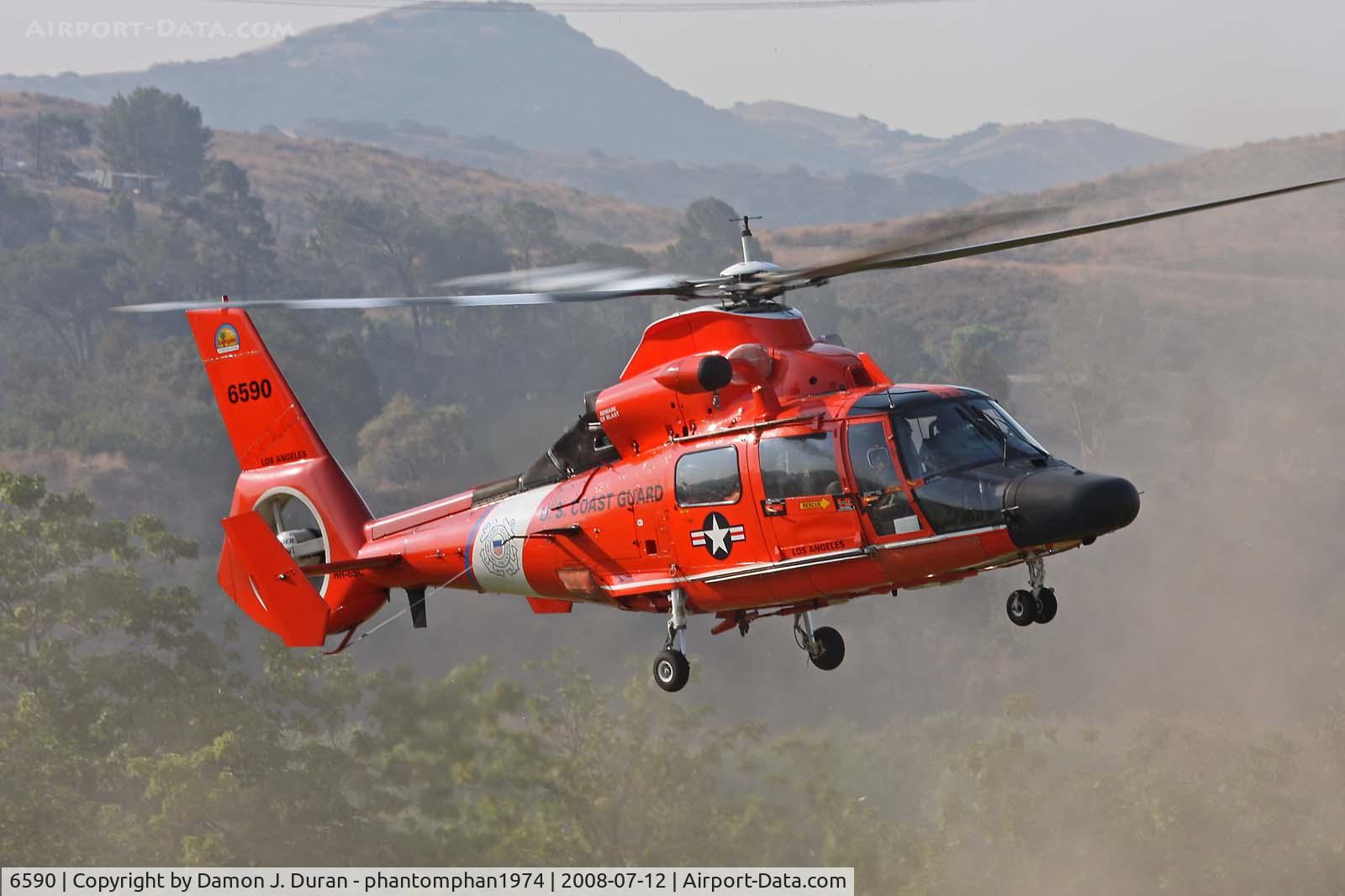 6590, Aerospatiale HH-65A Dolphin C/N 6291, Taken at American Heroes Airshow, Los Angeles, CA