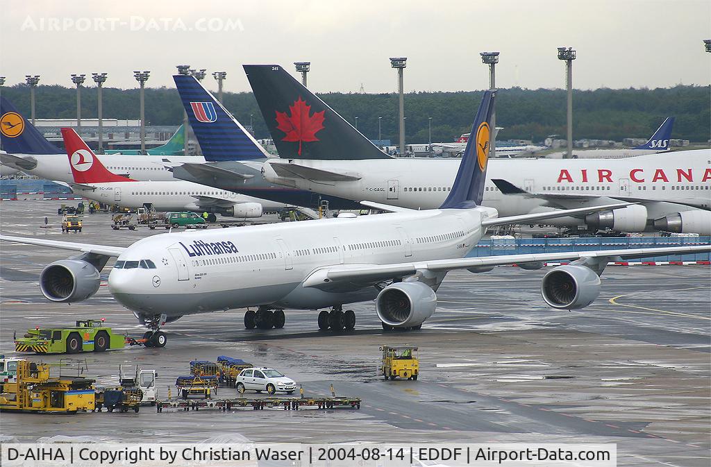 D-AIHA, 2003 Airbus A340-642 C/N 482, Lufthansa