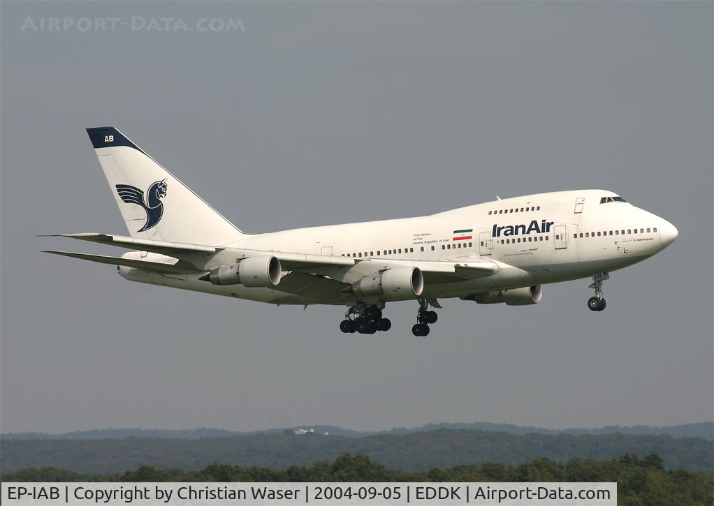 EP-IAB, 1976 Boeing 747SP-86 C/N 20999, Iran Air
