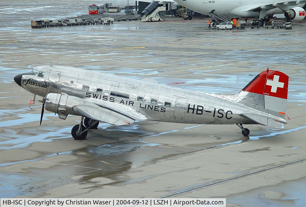 HB-ISC, 1943 Douglas DC-3C-S1C3G (C-47A) C/N 9995, Swiss Air Lines