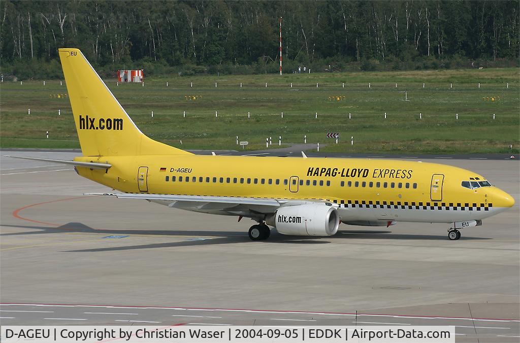 D-AGEU, 1998 Boeing 737-75B C/N 28104, hlx