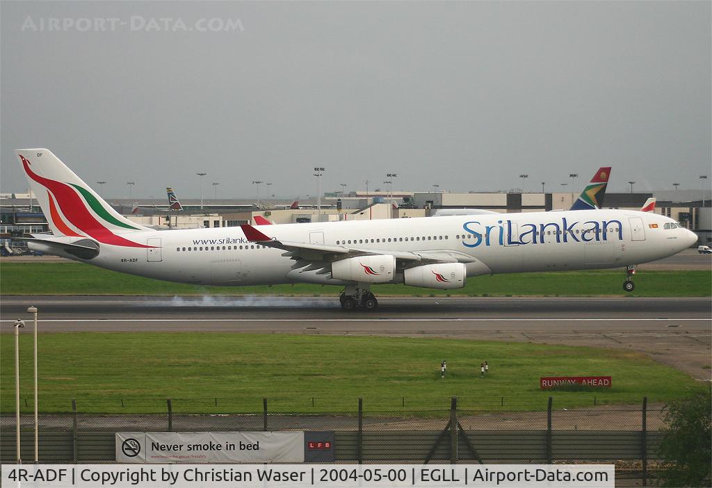 4R-ADF, 2000 Airbus A340-313 C/N 374, SriLankan