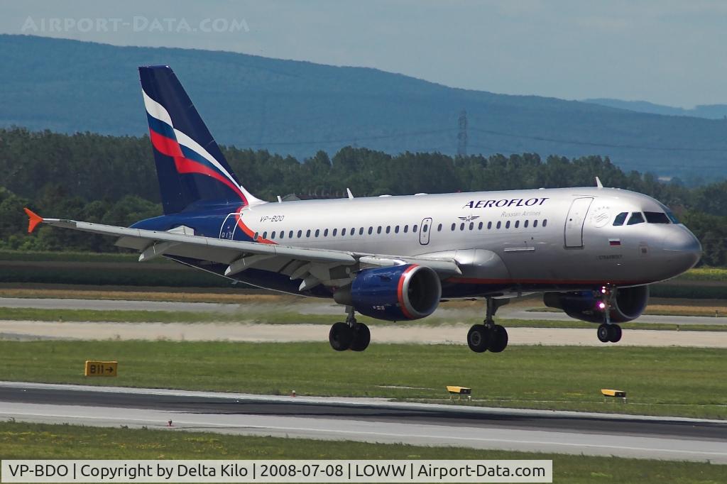 VP-BDO, 2003 Airbus A319-111 C/N 2091, AEROFLOT  A319-111