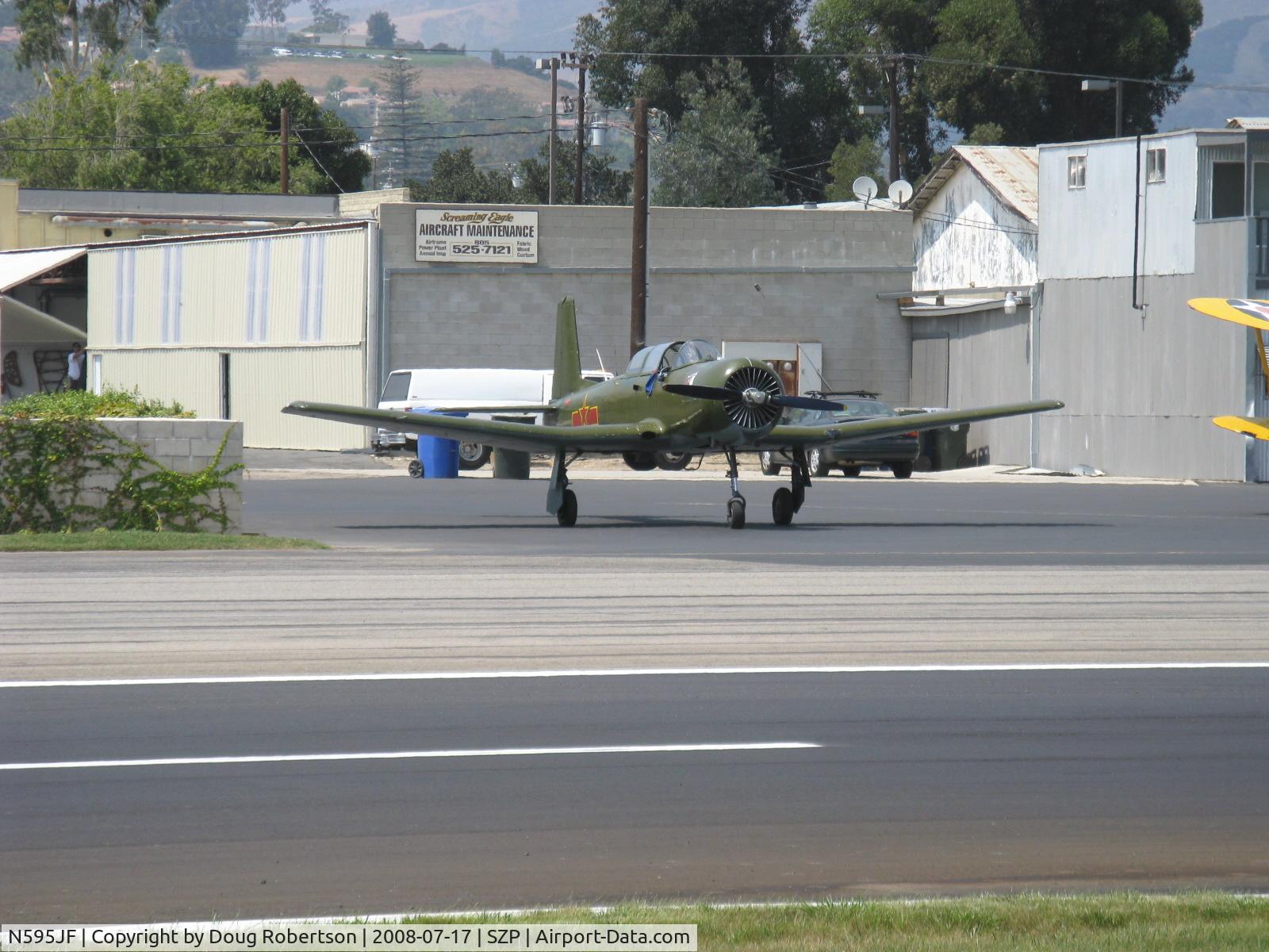 N595JF, 1969 Nanchang CJ-6A C/N 2532051, 1969 Nanchang China CJ-6A, Vedeneev (Ivchenko) M14b 360 Hp upgrade, swap heavy three blade for lighter two blade prop and install swivel air vanes for engine temp. regulation, refueling for test flight