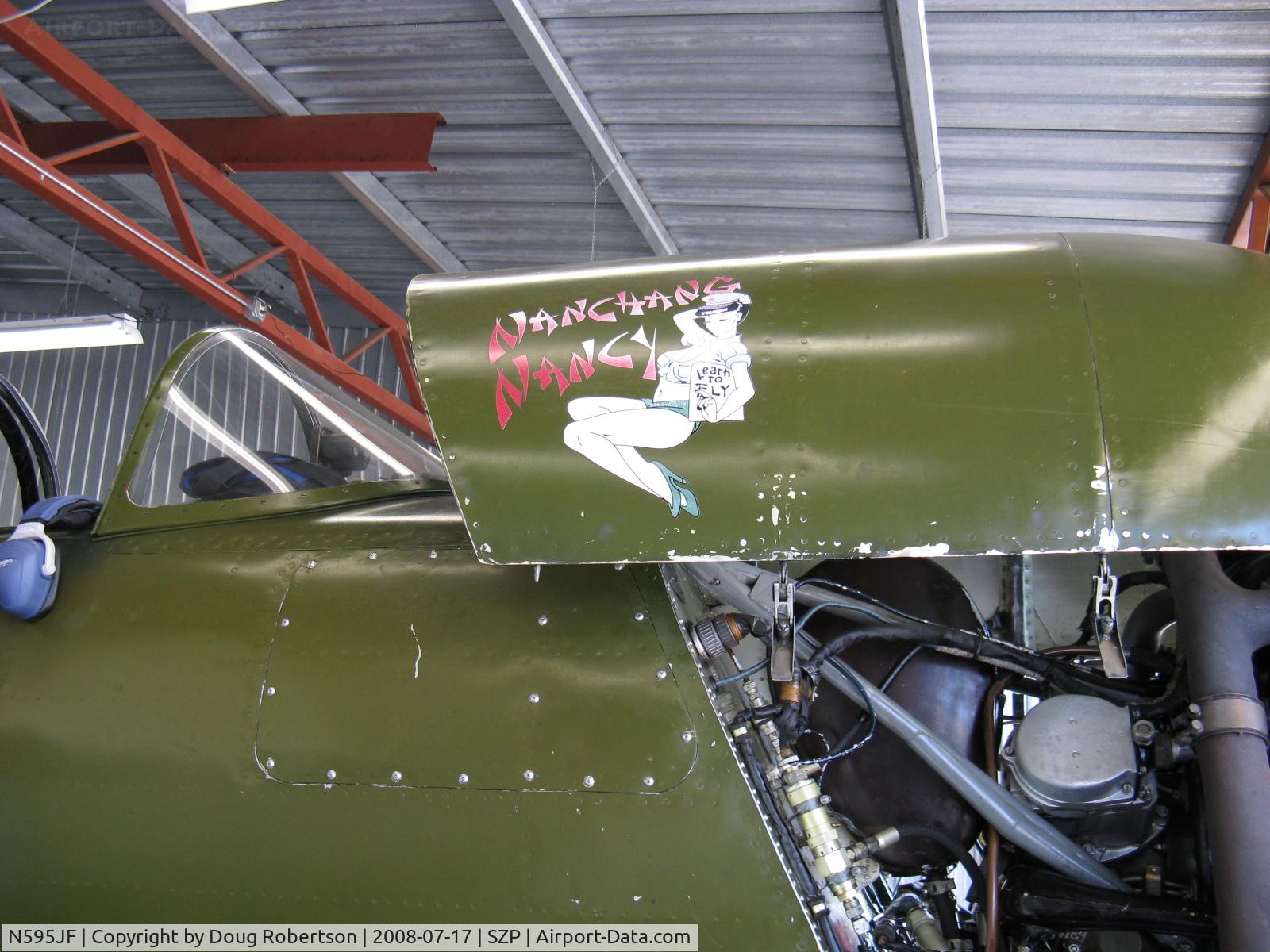 N595JF, 1969 Nanchang CJ-6A C/N 2532051, 1969 Nanchang China CJ-6A, Vedeneev (Ivchenko) M14b 360 Hp upgrade, 'Nanchang Nancy' nose art