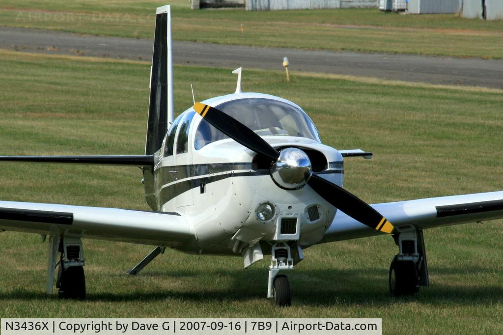 N3436X, 1966 Mooney M20C Ranger C/N 3403, Parked at Ellington, CT