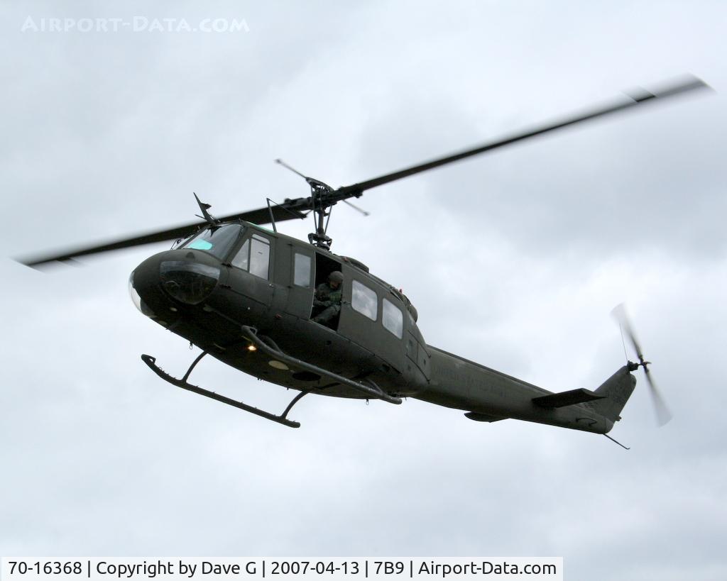 70-16368, 1970 Bell UH-1V Iroquois C/N 12673, Approaching Ellington, CT on a training flight