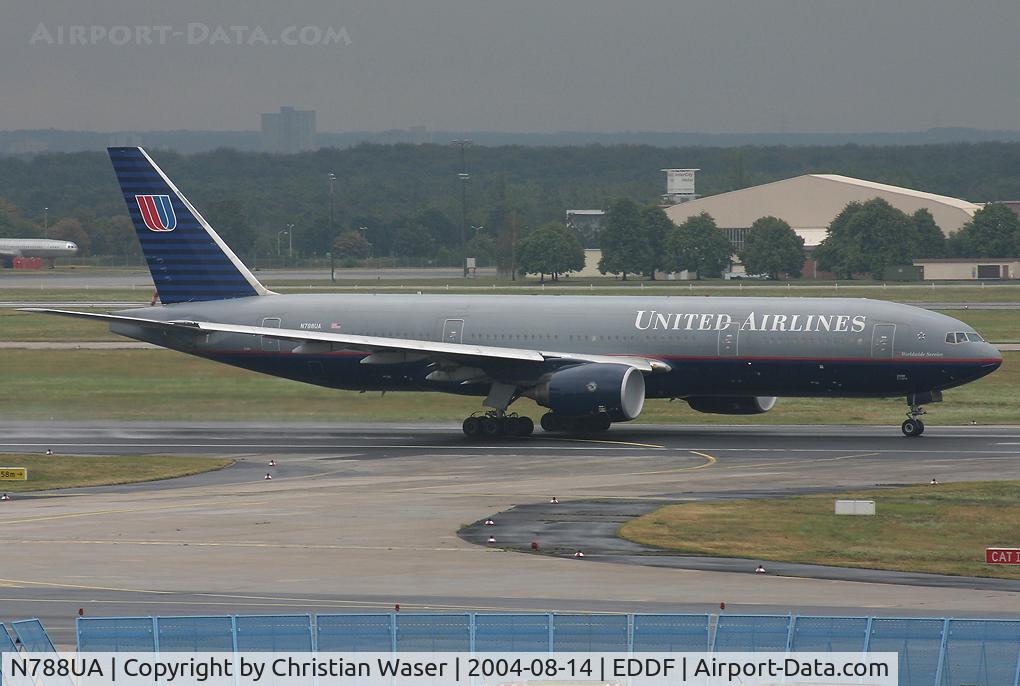 N788UA, 1997 Boeing 777-222 C/N 26942, United Airlines