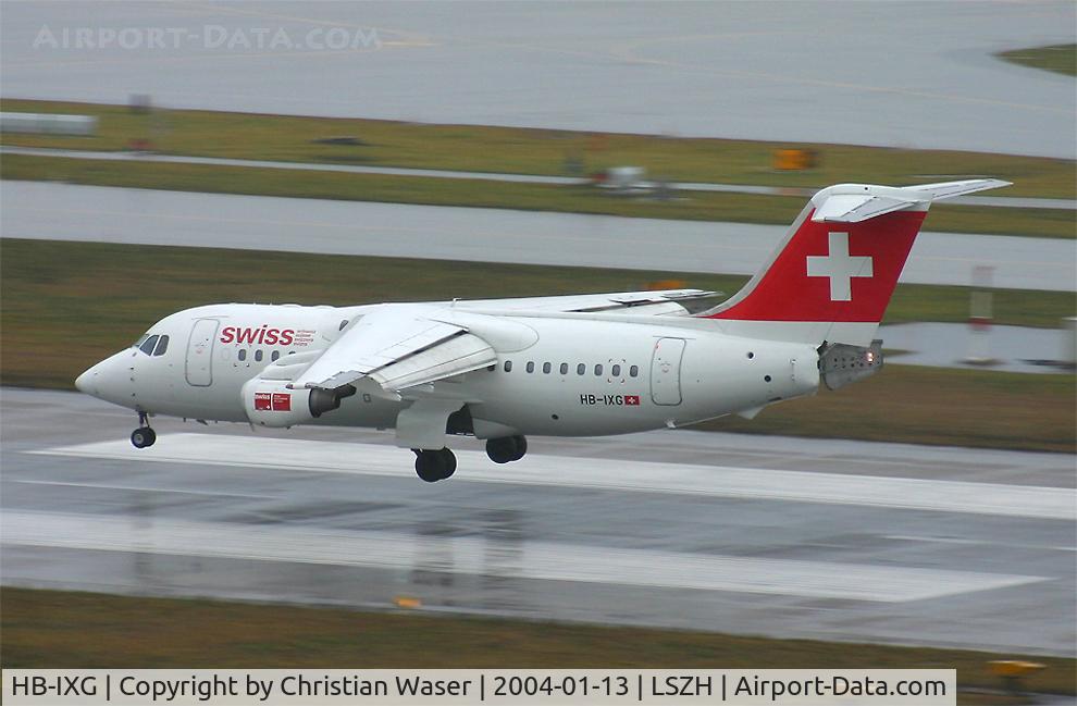 HB-IXG, 1993 British Aerospace Avro 146-RJ85 C/N E.2231, Swiss