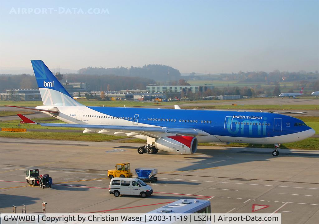 G-WWBB, 2001 Airbus A330-243 C/N 404, British Midland