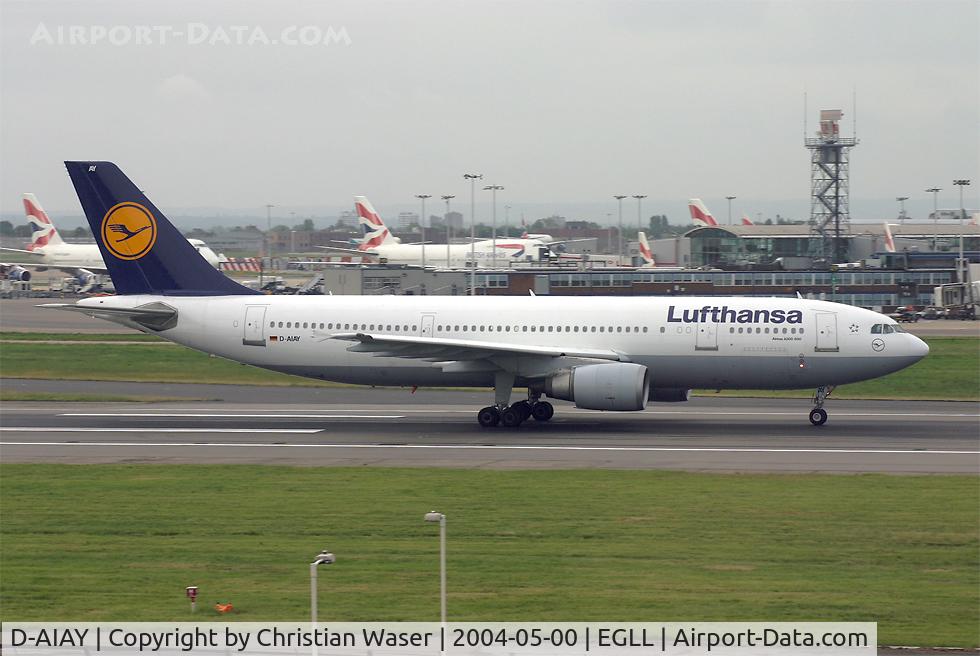 D-AIAY, 1990 Airbus A300B4-605R C/N 608, Lufthansa