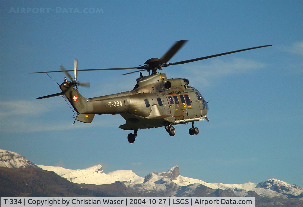 T-334, 2001 Eurocopter AS-532UL Cougar C/N 2534/MIS019, Swiss Air Force