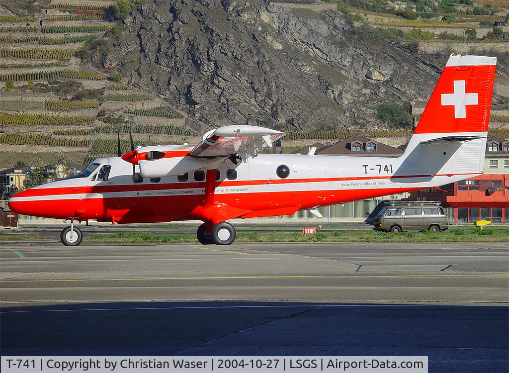 T-741, 1975 De Havilland Canada DHC-6-300 Twin Otter C/N 466, Bundesamt für Landestopografie