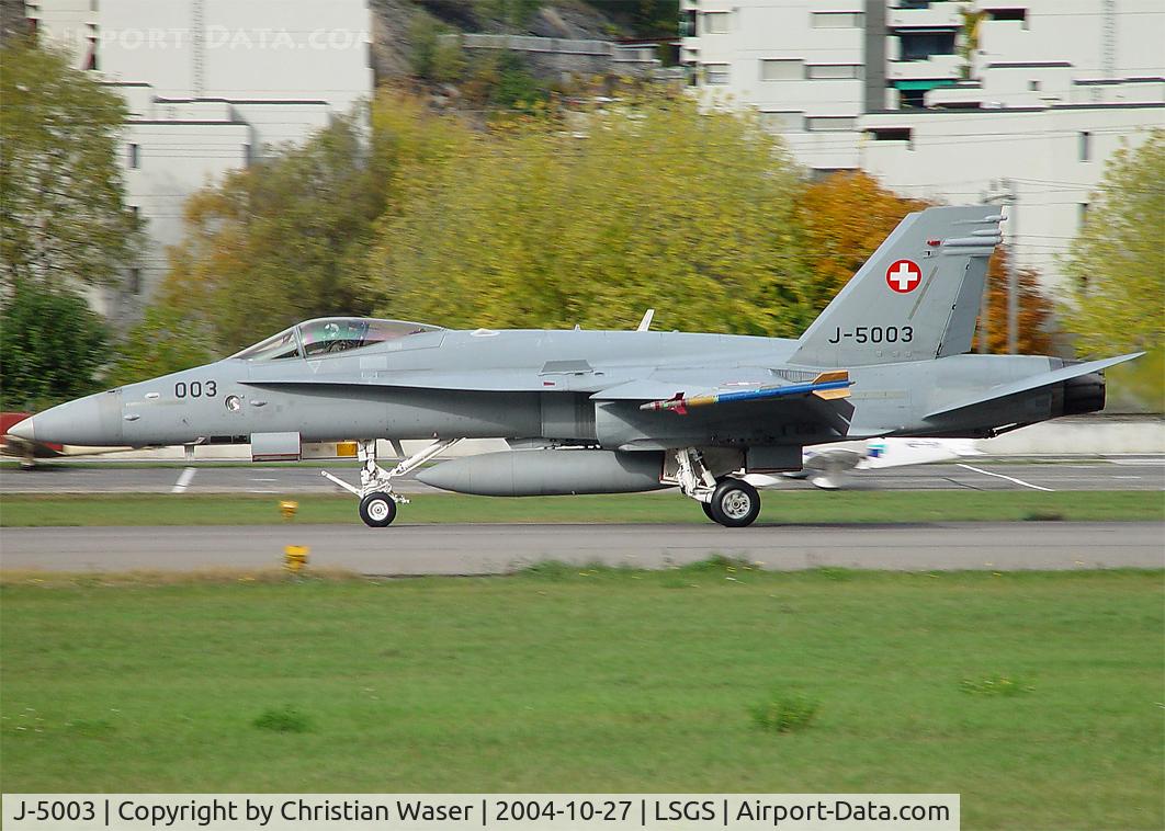 J-5003, 1997 McDonnell Douglas F/A-18C Hornet C/N 1319, Swiss Air Force