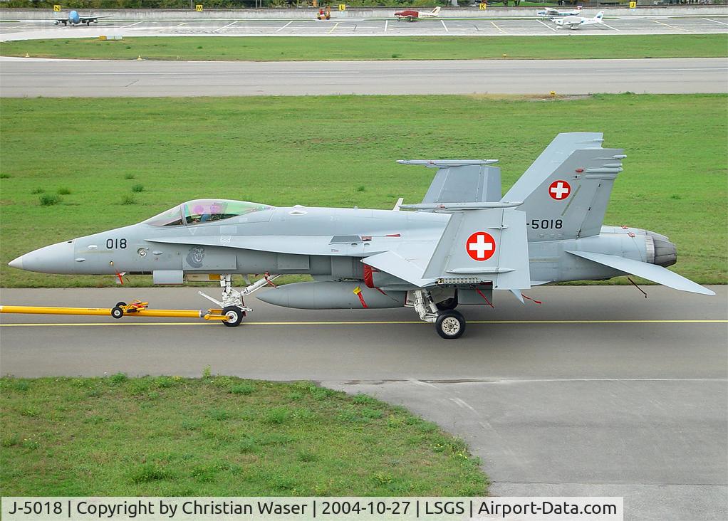 J-5018, 1998 McDonnell Douglas F/A-18C Hornet C/N 1366, Swiss Air Force