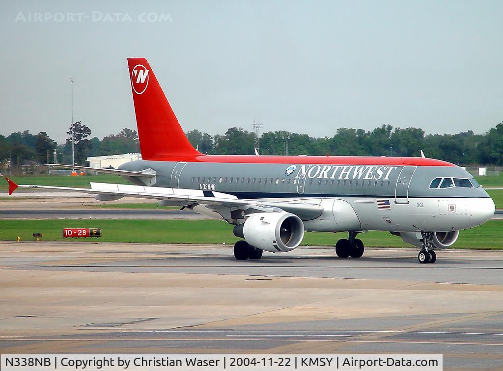 N338NB, 2002 Airbus A319-114 C/N 1693, Northwest