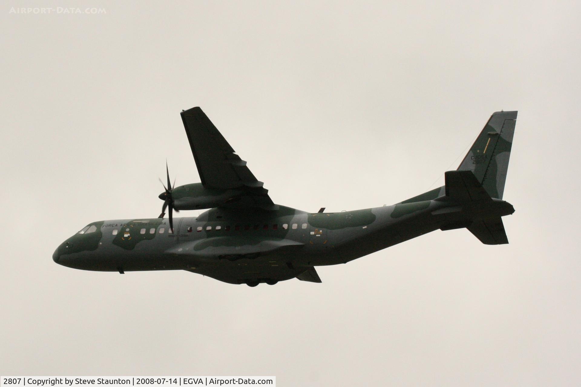 2807, CASA C-105A Amazonas C/N S-040, Taken at the Royal International Air Tattoo 2008 during arrivals and departures (show days cancelled due to bad weather)