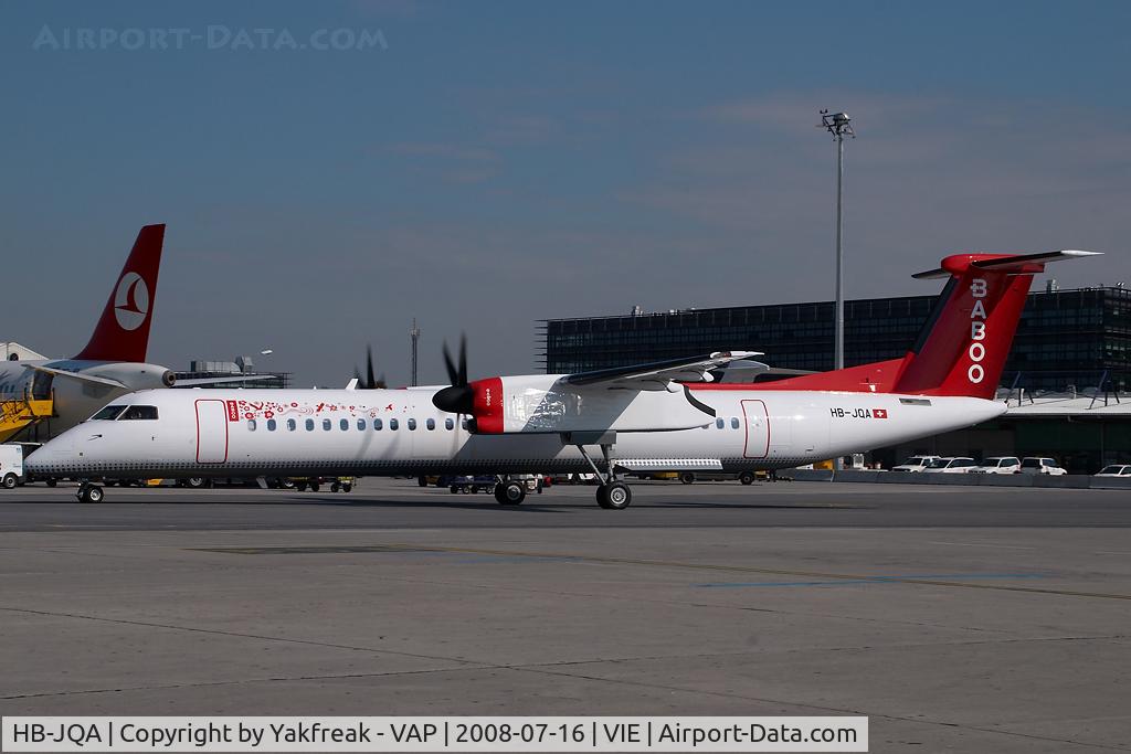 HB-JQA, 2000 De Havilland Canada DHC-8-402Q Dash 8 C/N 4017, Fly Baboo Dash 8-400