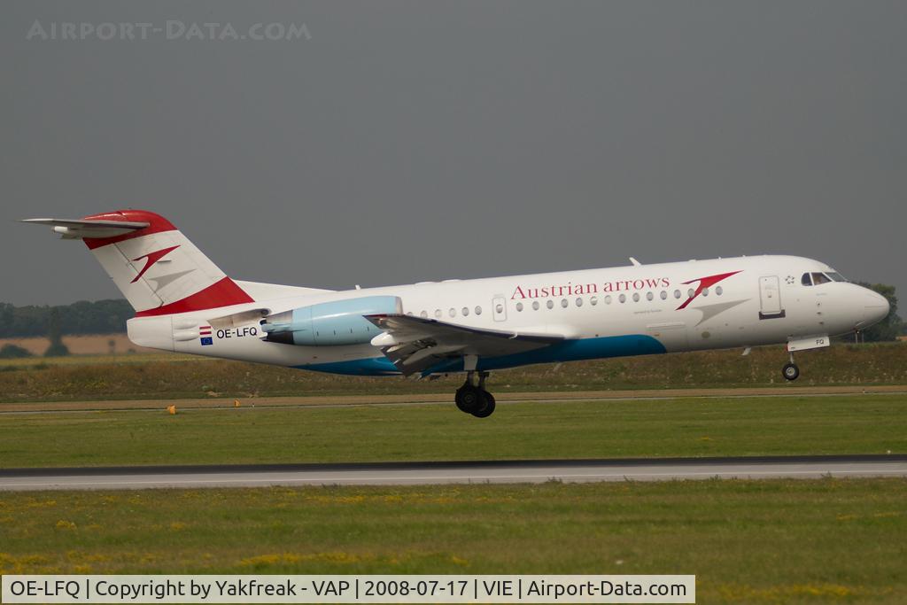 OE-LFQ, 1996 Fokker 70 (F-28-0070) C/N 11568, Austrian Arrows Fokker 70