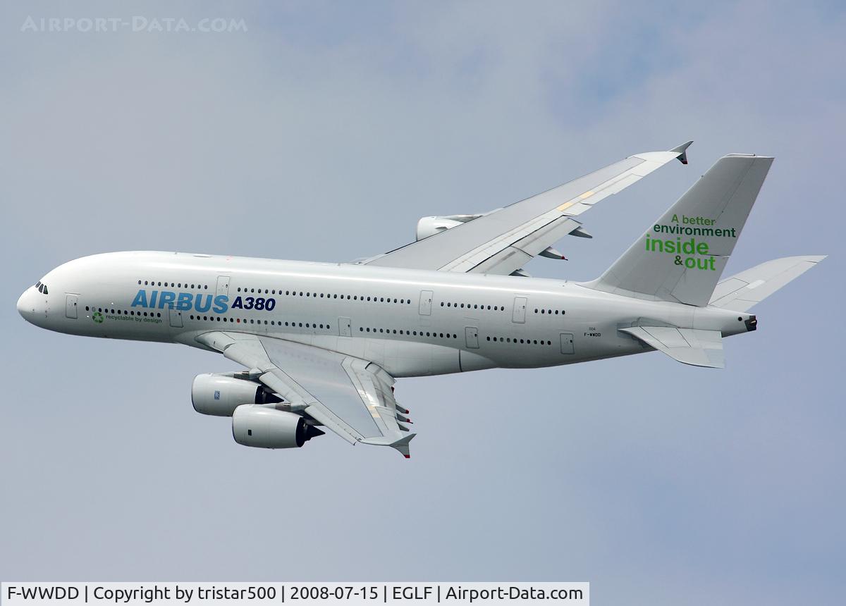 F-WWDD, 2005 Airbus A380-861 C/N 004, Farnborough 2008